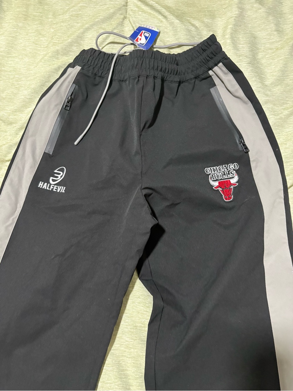 NBA Black & Gray Chicago Bulls Track Pants
